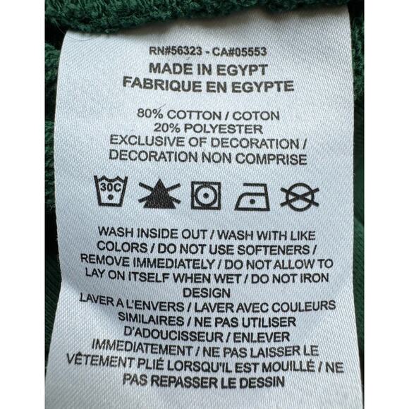 Nike Sweatshirt Mens Sportswear Club Fleece French Terry Size Small Green Crew - Picture 8 of 9